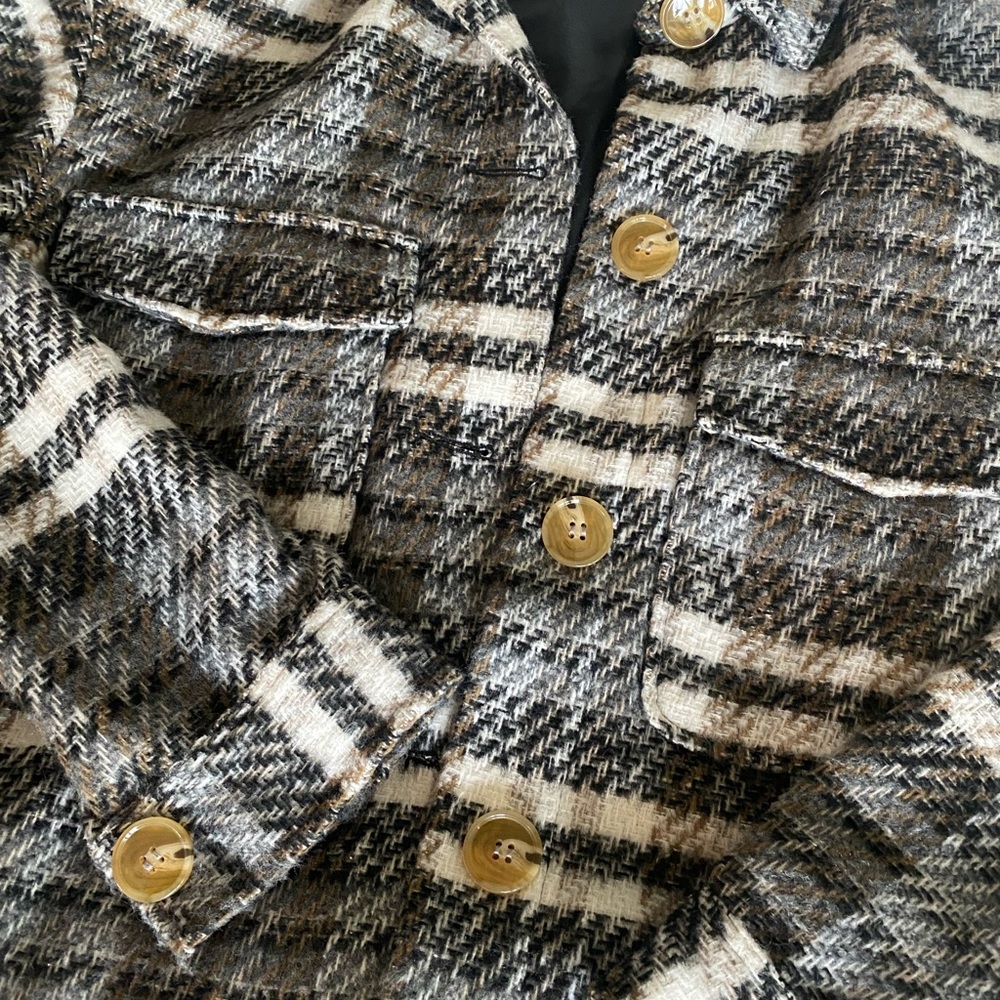 Missguided Plaid Button Up Shacket - image 4